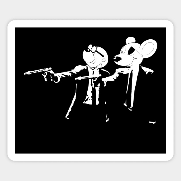 Danger Mouse And Penfold Pulp Fiction Magnet by Nova5